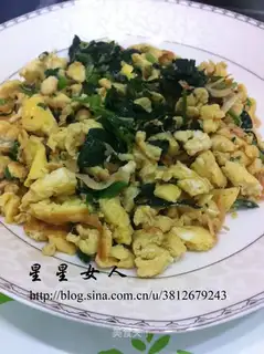 Celery shrimp fried eggs