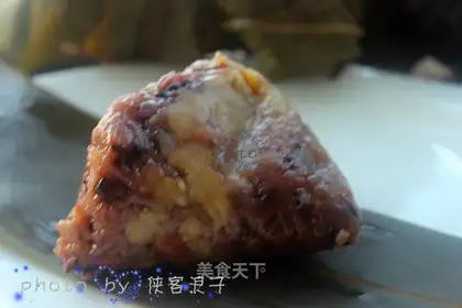 Black rice, brown meat