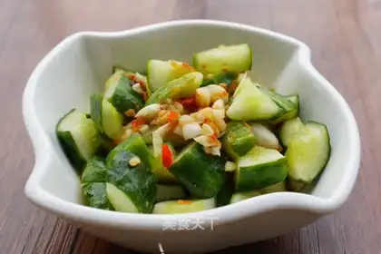 An appetizer cucumber