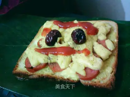 Egg sausage toast
