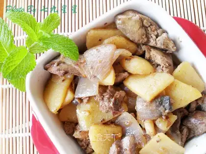 Roast liver onions