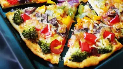 Rainbow pizza
