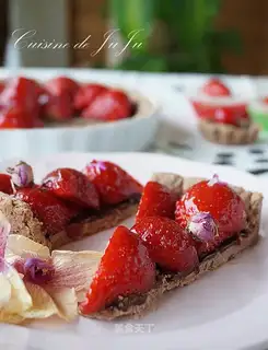 French chocolate strawberry tower