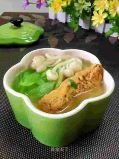 Fresh egg soup