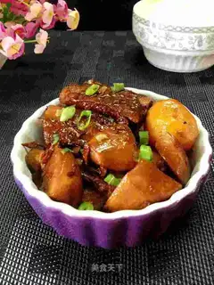 Apricot mushroom potato ribs