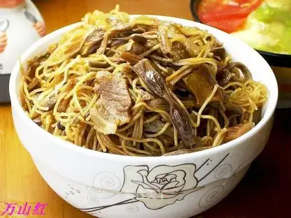 Dry bean horn evaporation noodles