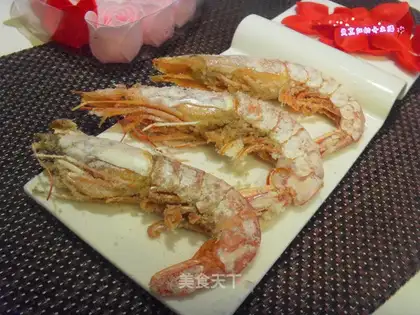 Salted red shrimp