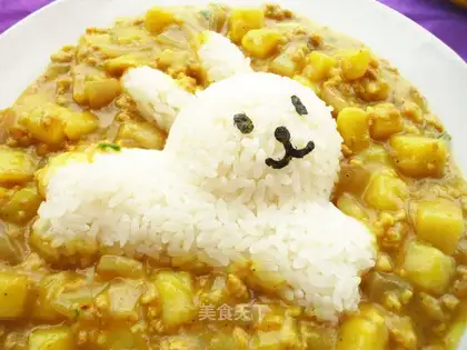 A little rabbit coffee and potatoes