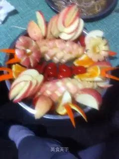 Homemade fruit platter
