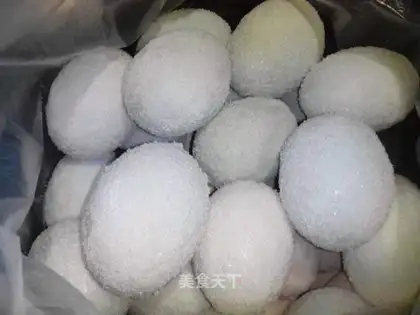 Picked duck eggs