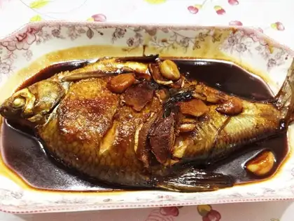Red-burned fish