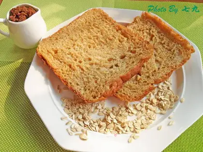 Red sugar oatmeal toast