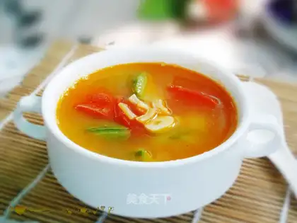 Tomato melon soup