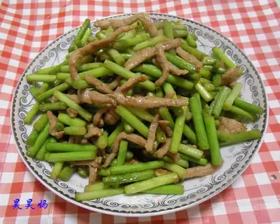 Garlic fried meat