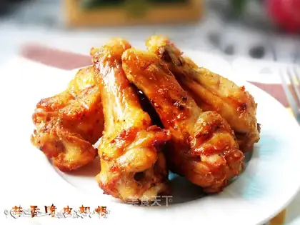 Garlic pretzel wings