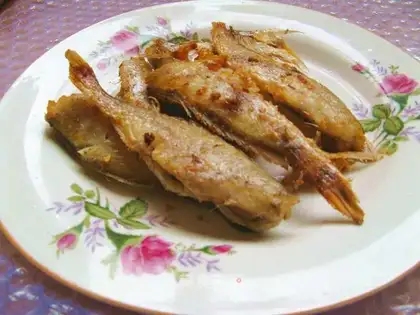 Fried yellowfish