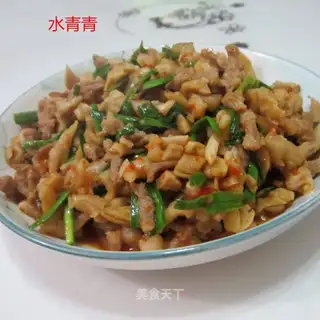 radish and fried meat
