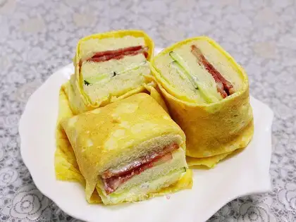 Egg bag sandwich