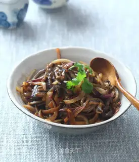 Onion fried silk