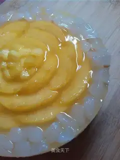 Peach mousse cake