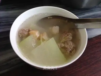Scrambled melon soup