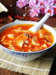 Pepper tofu soup