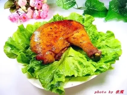 French black pepper chicken leg