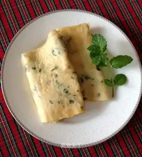 Mint omelet