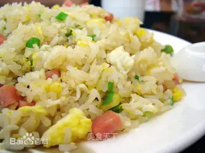 Ham and egg fried rice