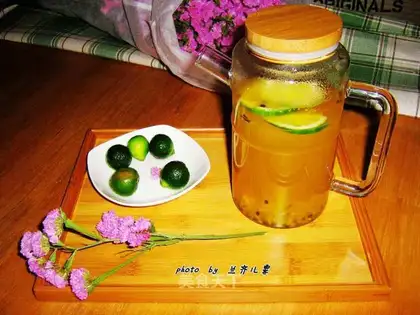 An orange pasta tea