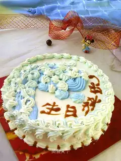 ♪ Waves of flowers cake ♪