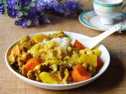 Potato curry chicken