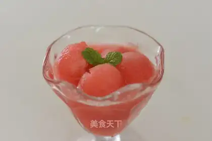 Little fresh watermelon juice