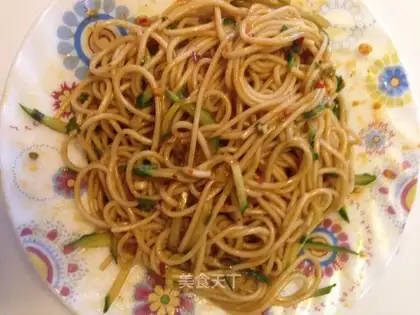 It tastes like cold noodles