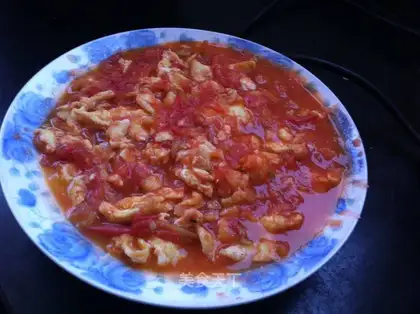 Tomato fried eggs