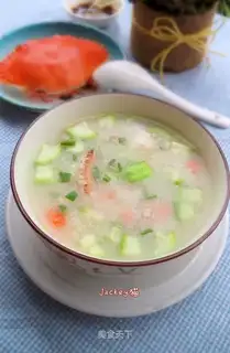 Crab fan porridge
