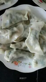 Three fresh dumplings