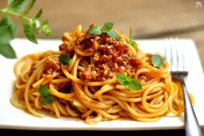 It's Italian. Noodles