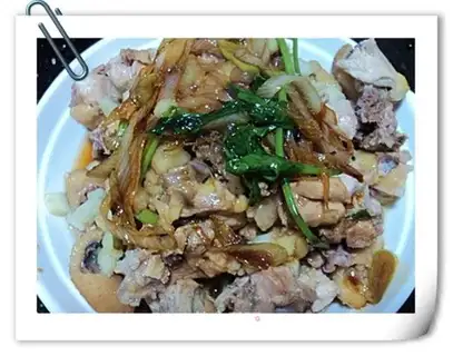 Chicken soaked in sand ginger