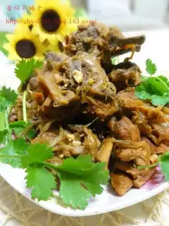 Stewed mutton scorpion in soy sauce