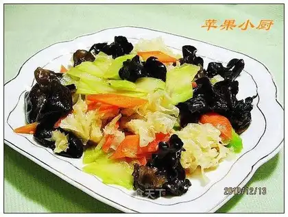 stir-fried flower stalks with ears