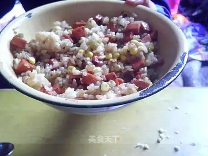 Corn sausage fried rice