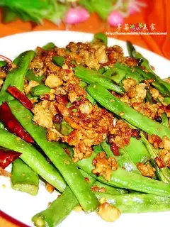 Minced pork and green beans