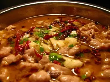 Boiled meat (fish) slices