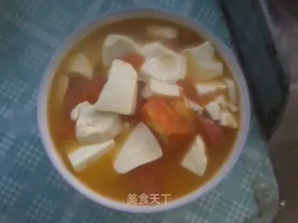 Tomato tofu soup