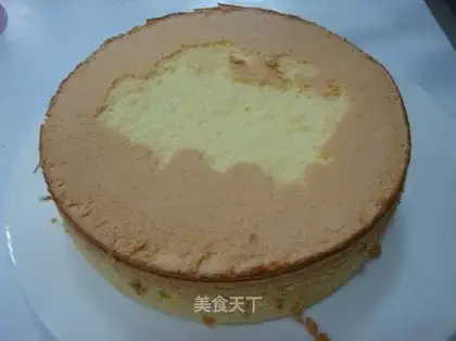 Bake cake in a pan