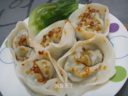 Chinese leek mackerel dumplings
