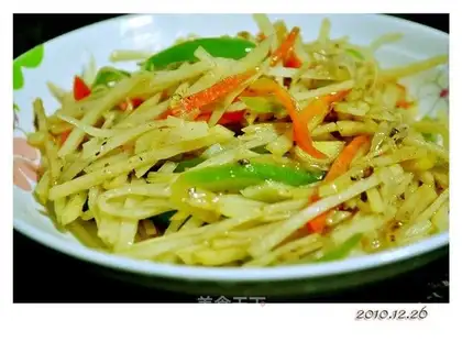 My hot and sour shredded potatoes