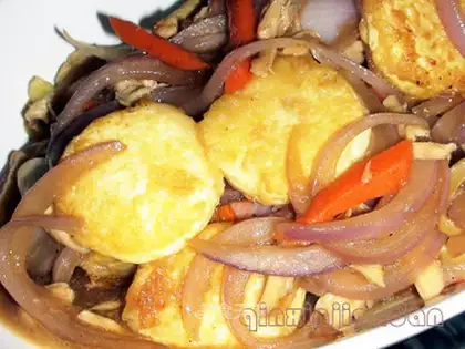 stir-fried Japanese tofu