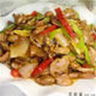 stir-fried chicken gizzards with onions